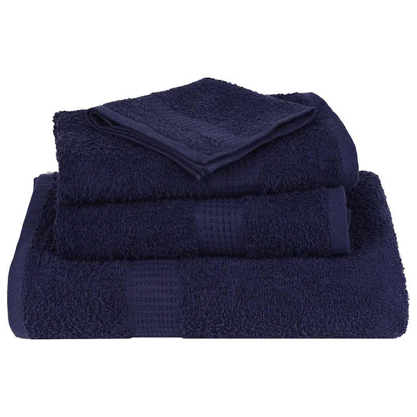 vidaXL Bath Towels FROGN 2 pcs. Navy Blue 100x150 cm 360 gsm