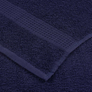 vidaXL Bath Towels FROGN 2 pcs. Navy Blue 100x150 cm 360 gsm