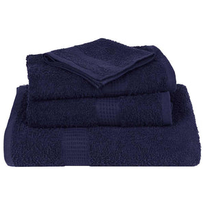 vidaXL Bath Towels FROGN 4-piece Navy Blue 100x150 cm 360 gsm