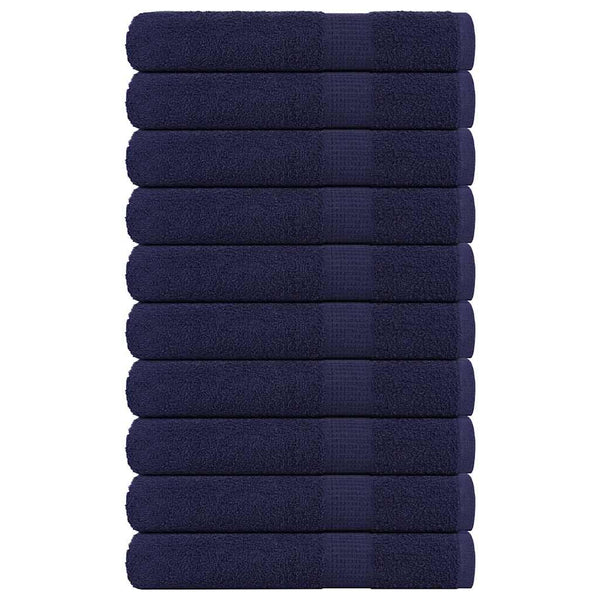 vidaXL Towels FROGN 10 pcs. Navy Blue 100x200 cm 360 gsm