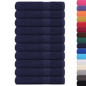 vidaXL Towels FROGN 10 pcs. Navy Blue 100x200 cm 360 gsm