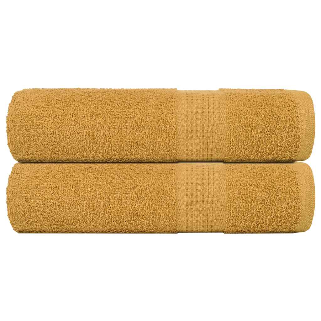 vidaXL Towels FROGN 2 pcs Gold 50x100 cm 360 gsm
