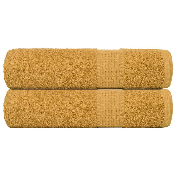 vidaXL Towels FROGN 2 pcs Gold 50x100 cm 360 gsm
