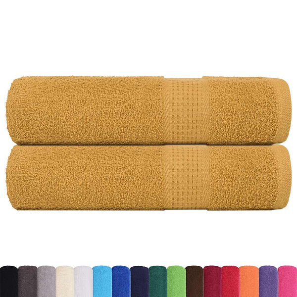 vidaXL Towels FROGN 2 pcs Gold 50x100 cm 360 gsm