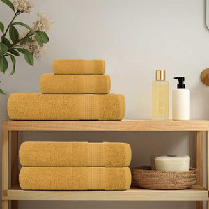 vidaXL Towels FROGN 2 pcs Gold 50x100 cm 360 gsm