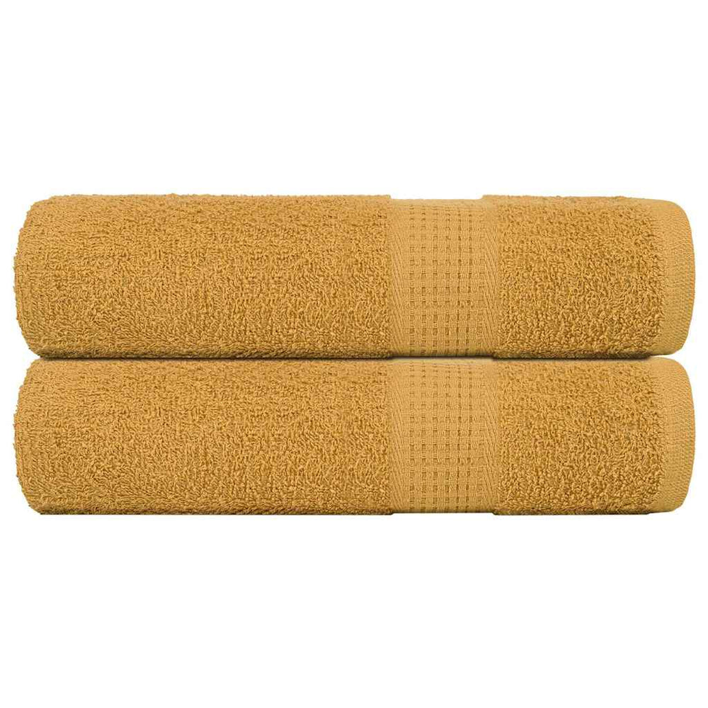 vidaXL Bath Towels FROGN 2 pcs Gold 100x150 cm 360 gsm