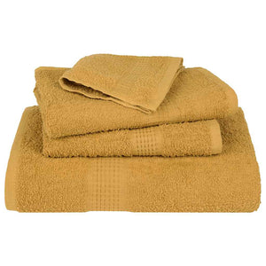 vidaXL Bath Towels FROGN 10 pcs Gold 100x150 cm 360 gsm