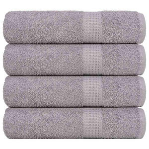 vidaXL FROGN Shower Towels 4 pcs. Grey 70x140 cm 360 g/m²