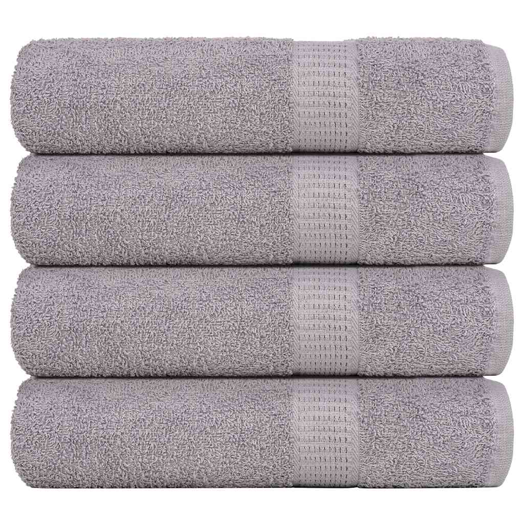 vidaXL FROGN Shower Towels 4 pcs. Grey 70x140 cm 360 g/m²