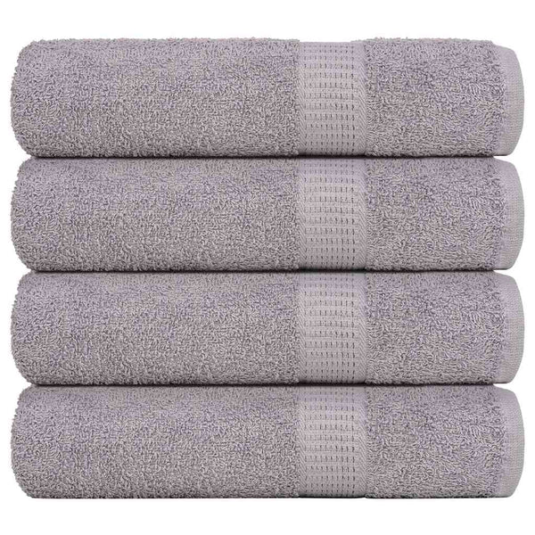 vidaXL FROGN Shower Towels 4 pcs. Grey 70x140 cm 360 g/m²