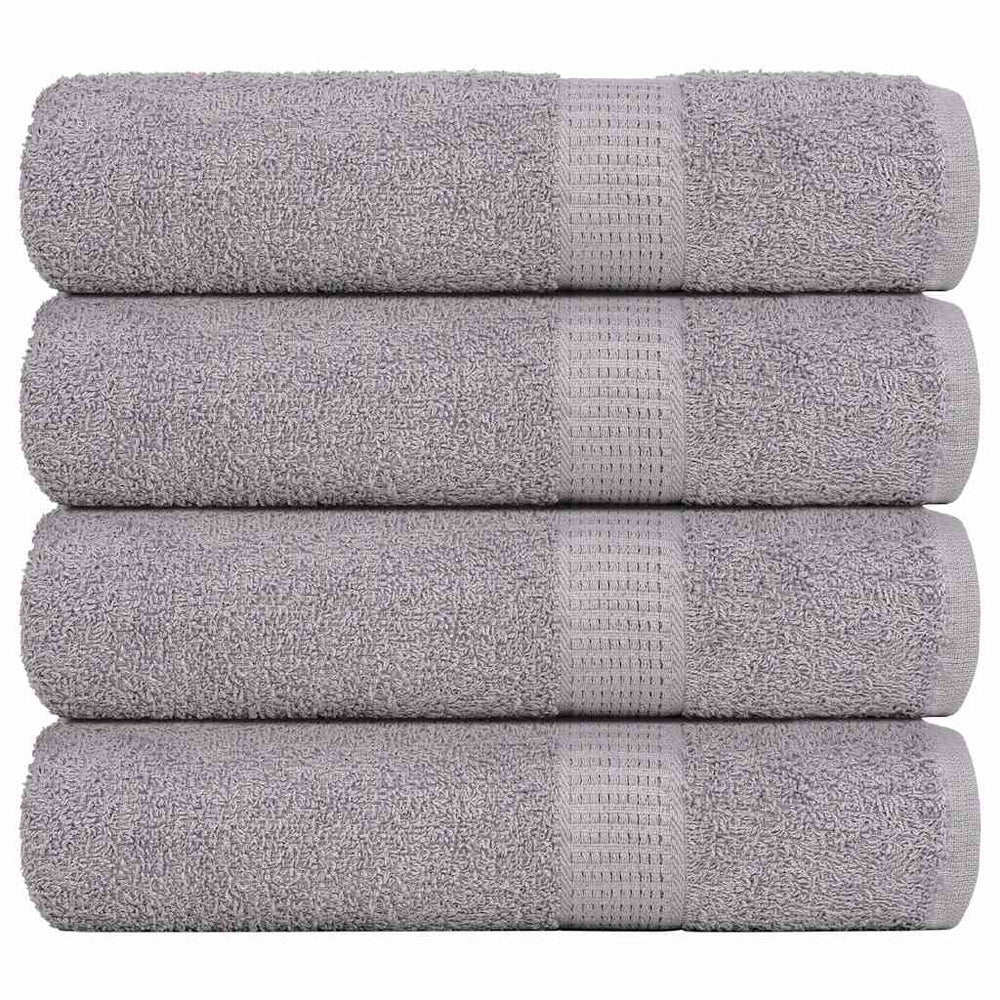 vidaXL Bath Towels FROGN 4 pcs. Grey 100x150 cm 360 gsm
