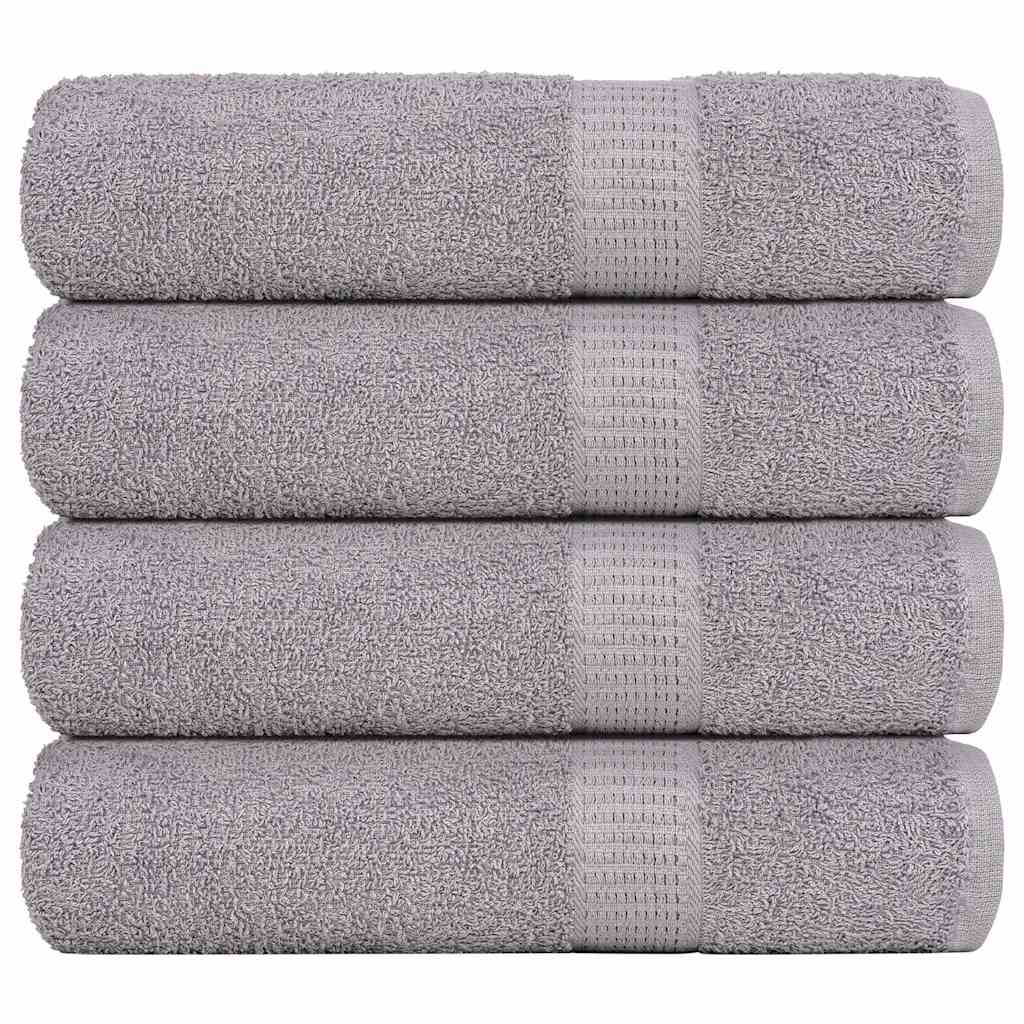 vidaXL Bath Towels FROGN 4 pcs. Grey 100x150 cm 360 gsm