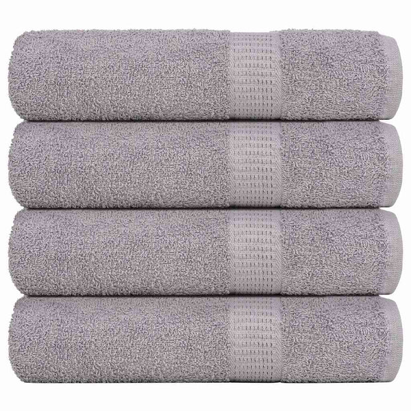 vidaXL Bath Towels FROGN 4 pcs. Grey 100x150 cm 360 gsm
