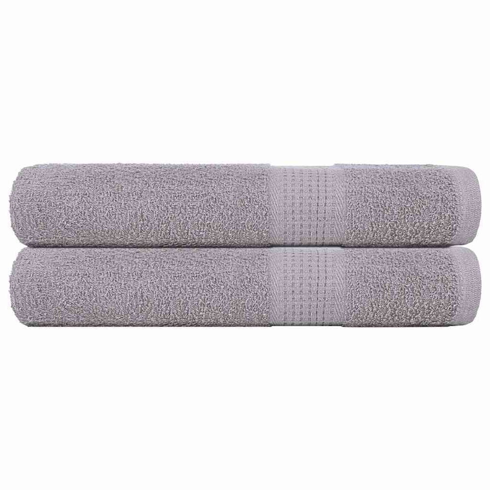 vidaXL Sauna Towels FROGN 2 pcs. Grey 80x200 cm 360 g/m²