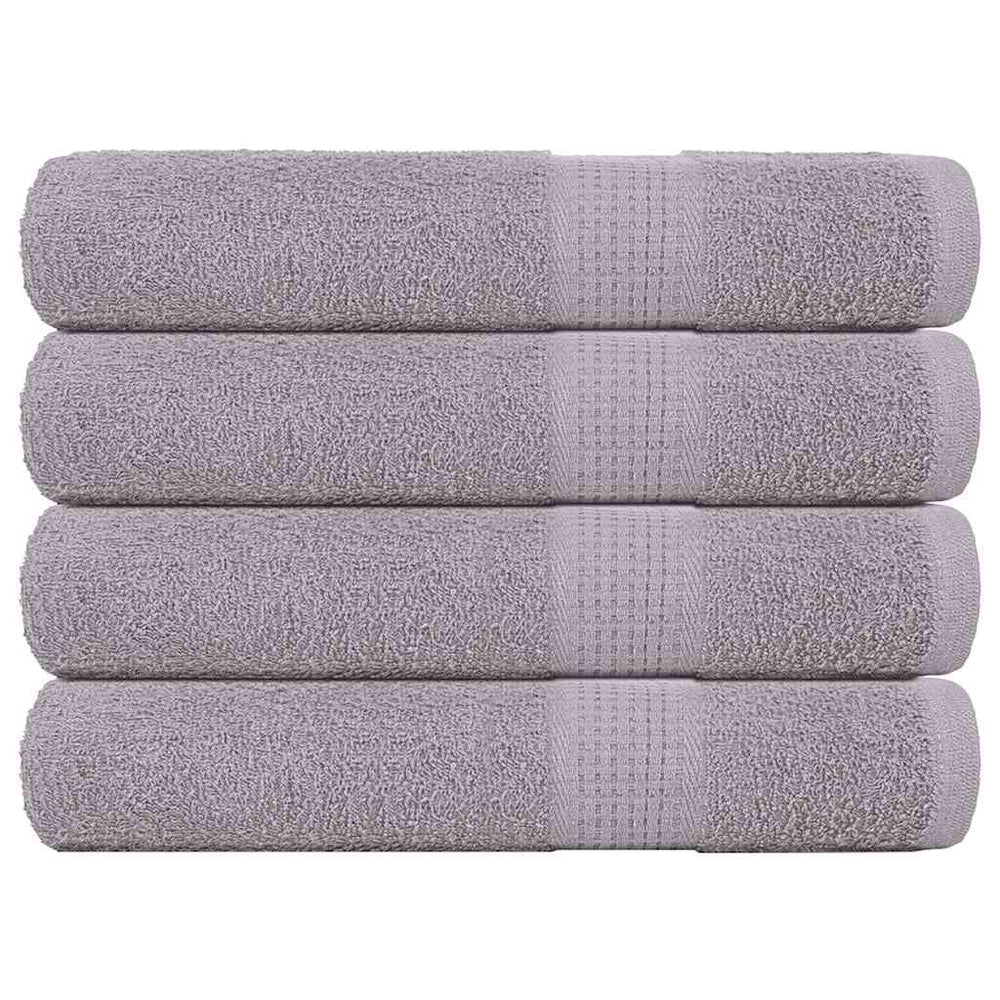 vidaXL Sauna Towels FROGN 4 pcs. Grey 80x200 cm 360 gsm