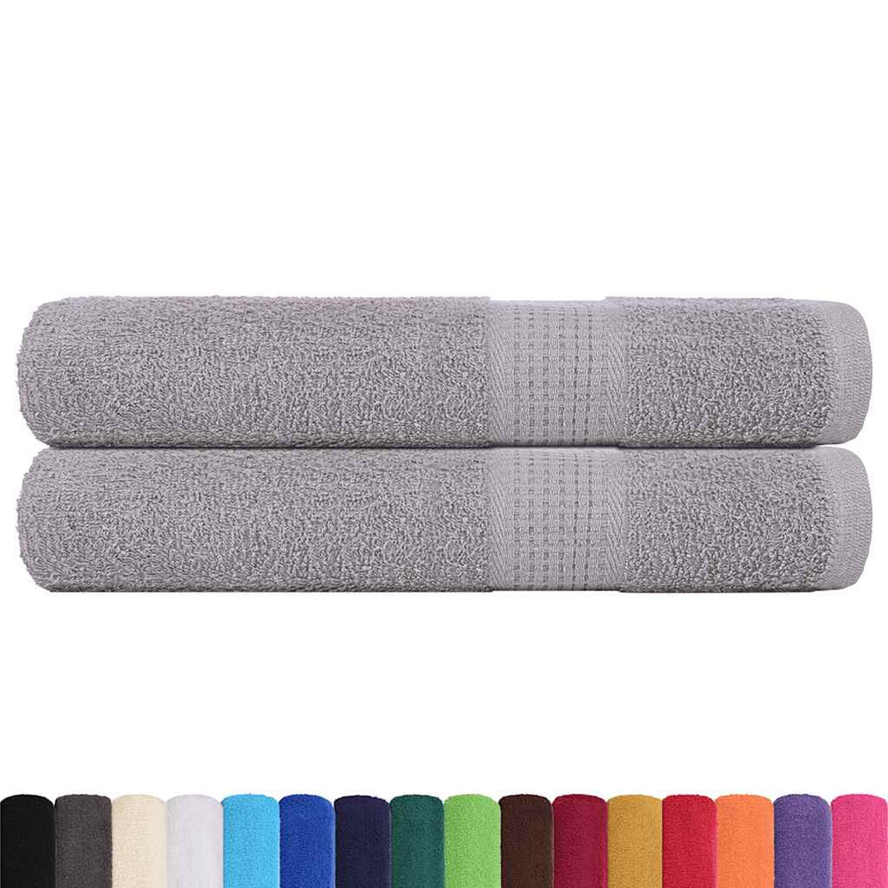 vidaXL Towels FROGN 2 pcs. Gray 100x200 cm 360 gsm