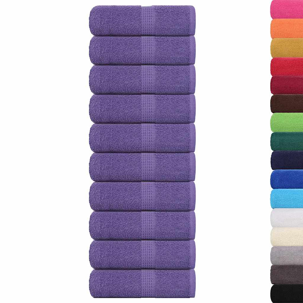 vidaXL Washcloths FROGN 10 pcs. Purple 30x30 cm 360 gsm