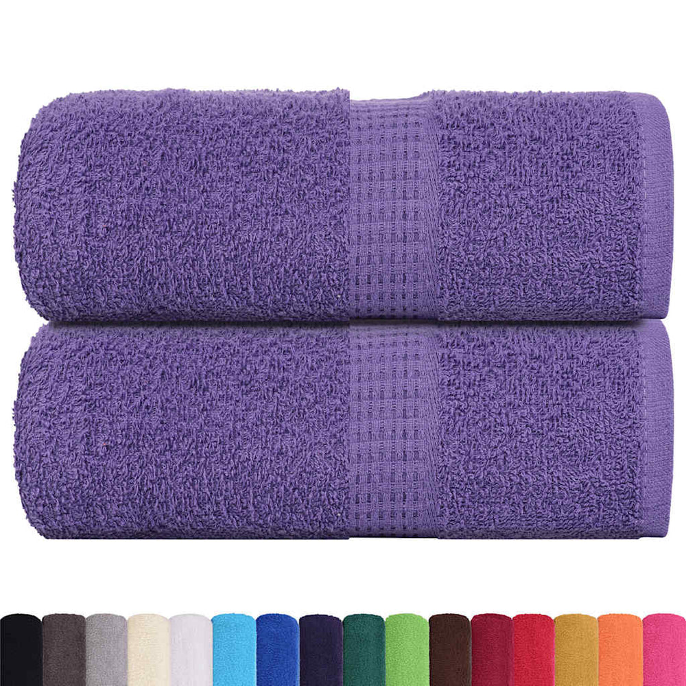vidaXL Guest Towels FROGN 2 pcs. Purple 30x50 cm 360 gsm