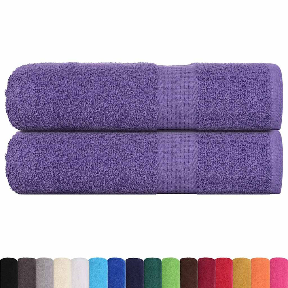 vidaXL Towels FROGN 2 pcs. Purple 50x100 cm 360 gsm