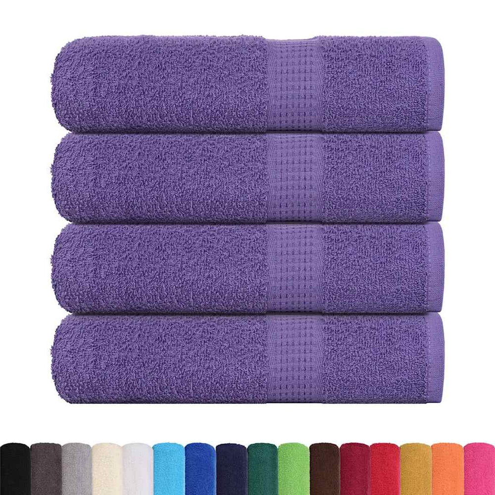 vidaXL Towels FROGN 4 pcs. Purple 50x100 cm 360 gsm