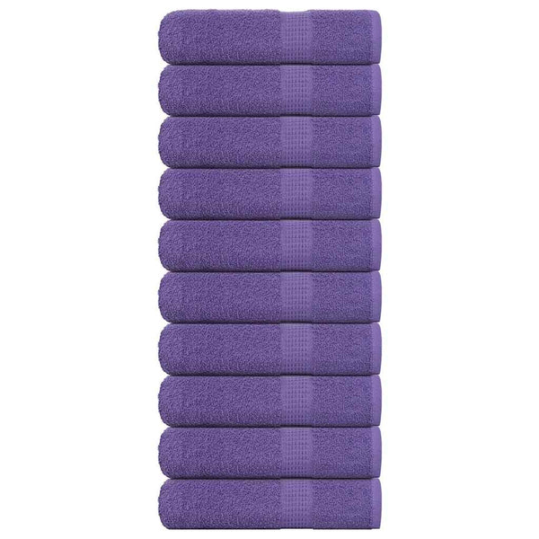 vidaXL Towels FROGN 10 pcs. Purple 50x100 cm 360 gsm