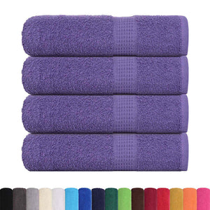 vidaXL Bath Towels FROGN 4 pcs. Purple 100x150 cm 360 gsm