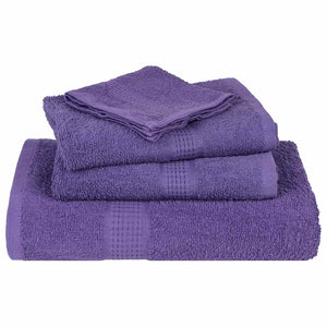 vidaXL Bath Towels FROGN 10 pcs. Purple 100x150 cm 360 g/m²