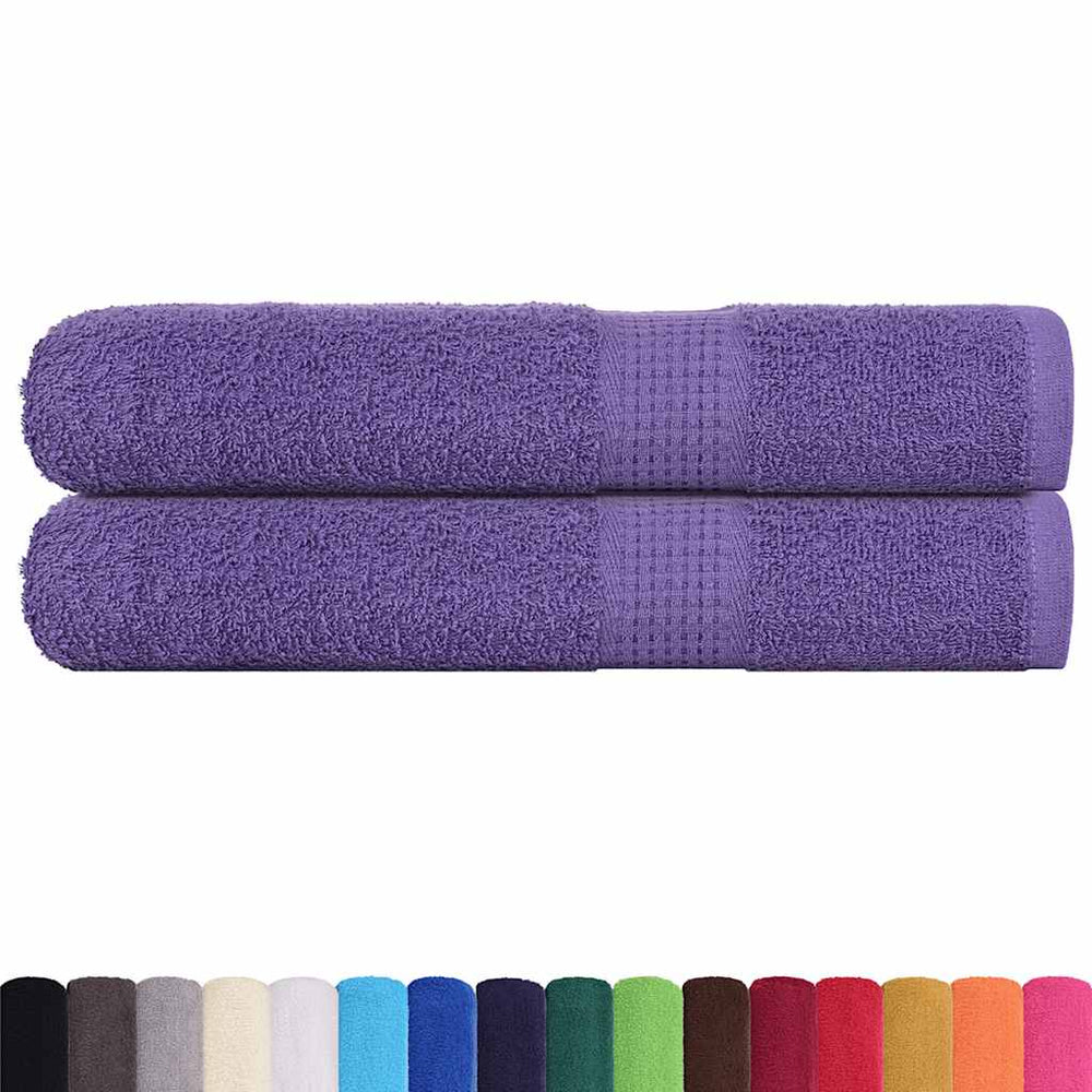 vidaXL Sauna Towels FROGN 2 pcs. Purple 80x200 cm 360 gsm