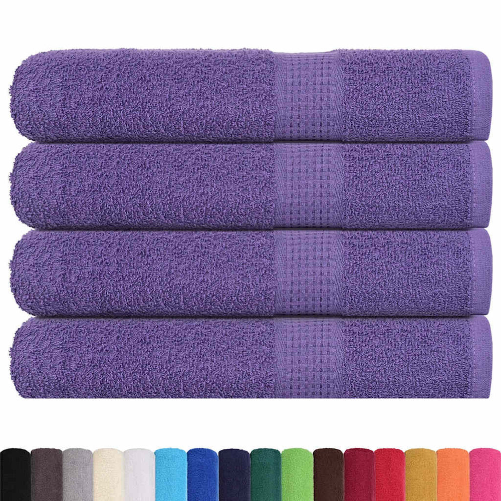 vidaXL Sauna Towels FROGN 4 pcs Purple 80x200 cm 360 gsm