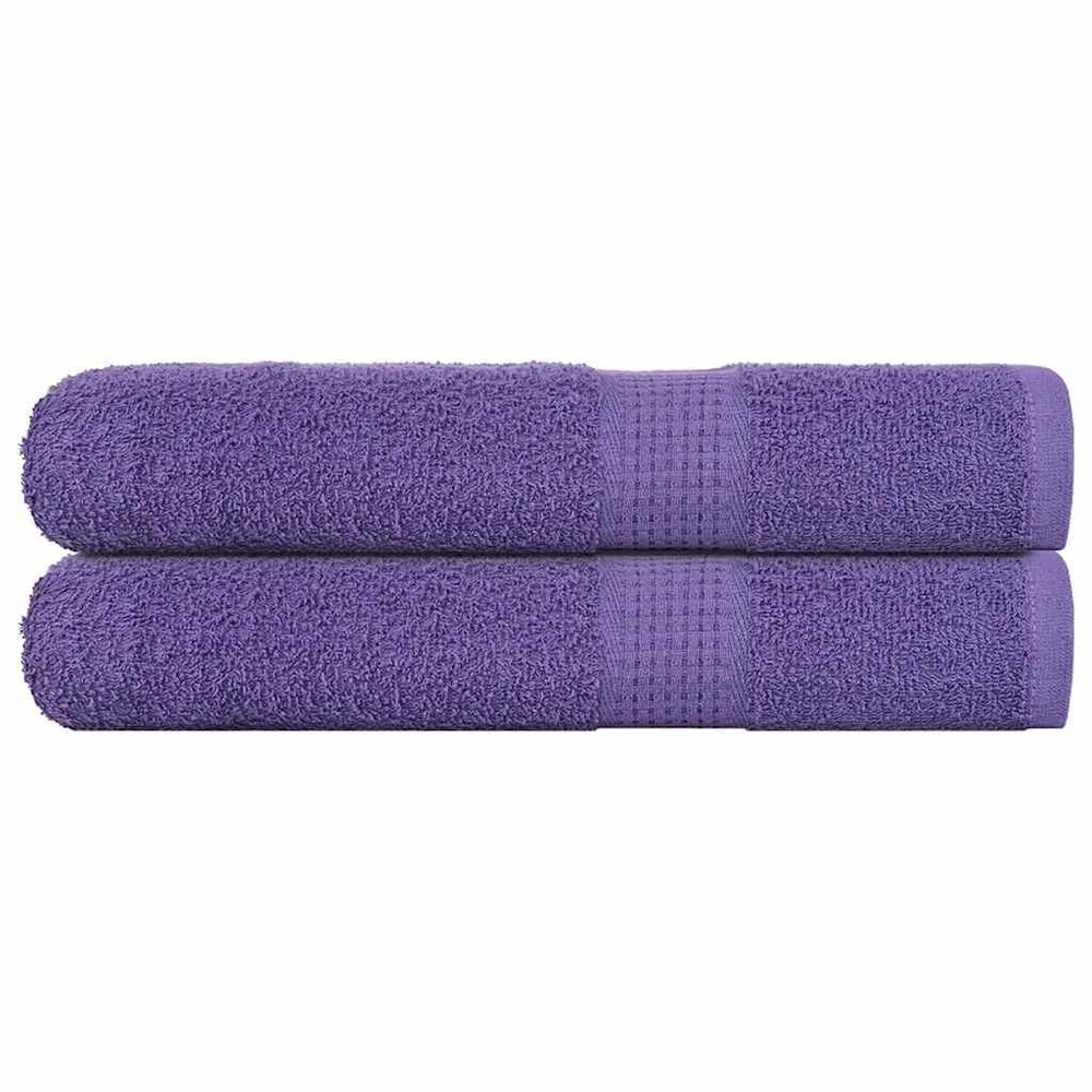 vidaXL Towels FROGN 2 pcs. Purple 100x200 cm 360 gsm