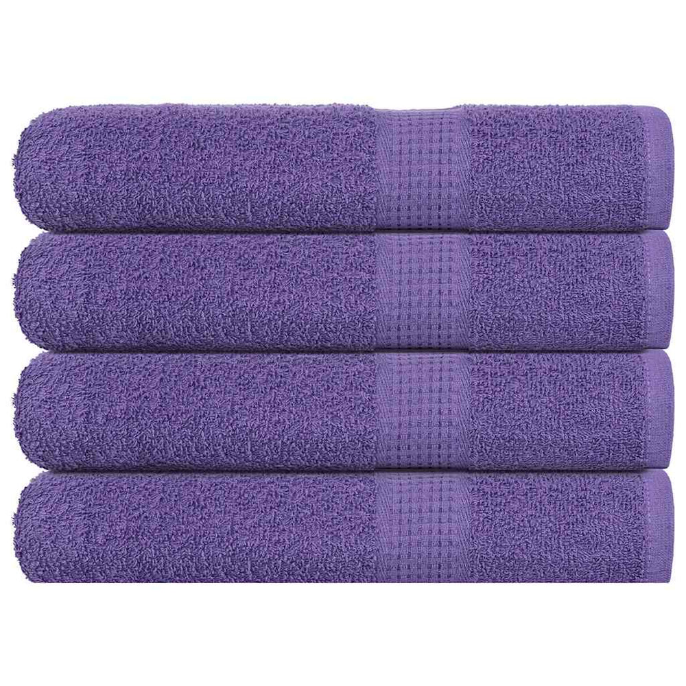 vidaXL Towels FROGN 4 pcs. Purple 100x200 cm 360 gsm