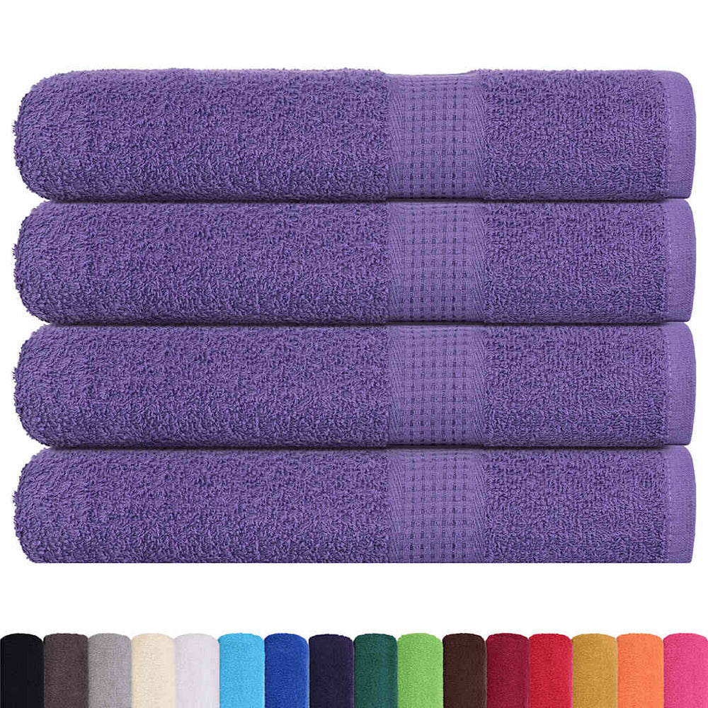 vidaXL Towels FROGN 4 pcs. Purple 100x200 cm 360 gsm