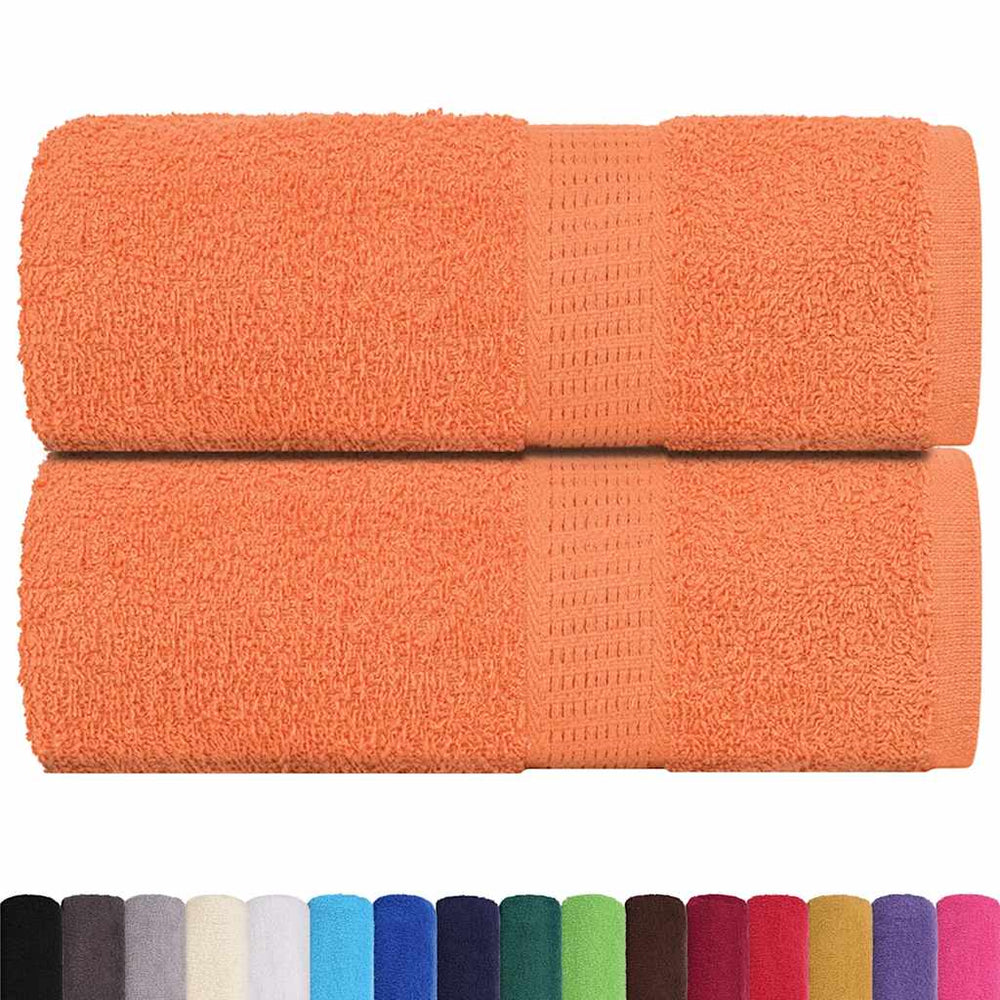 vidaXL Guest Towels FROGN 2 pcs. Orange 30x50 cm 360 gsm