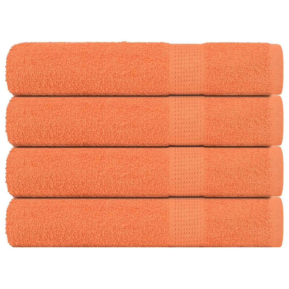 vidaXL Sauna Towels FROGN 4 pcs. Orange 80x200 cm 360 g/m²