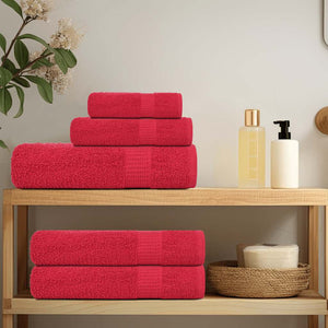 vidaXL Guest Towels FROGN 2 pcs. Red 30x50 cm 360 gsm