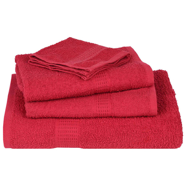 vidaXL Bath Towels FROGN 2 pcs. Red 100x150 cm 360 gsm