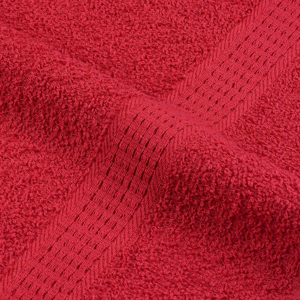 vidaXL Bath Towels FROGN 2 pcs. Red 100x150 cm 360 gsm