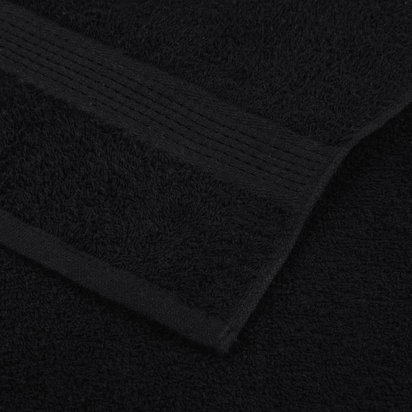 vidaXL Towels FROGN 2 pcs Black 50x100 cm 360 g/m²