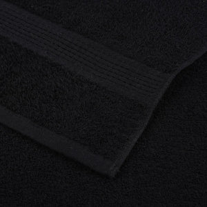 vidaXL Bath Towels FROGN 2 pcs. Black 70x140 cm 360 g/m²