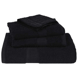 vidaXL Sauna Towels FROGN 2 pcs Black 80x200 cm 360 g/m²