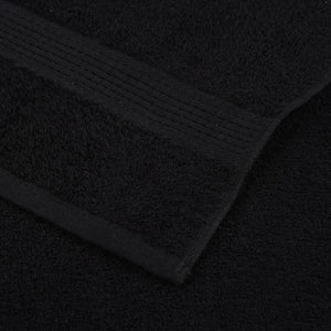 vidaXL Sauna Towels FROGN 10 pcs Black 80x200 cm 360 gsm