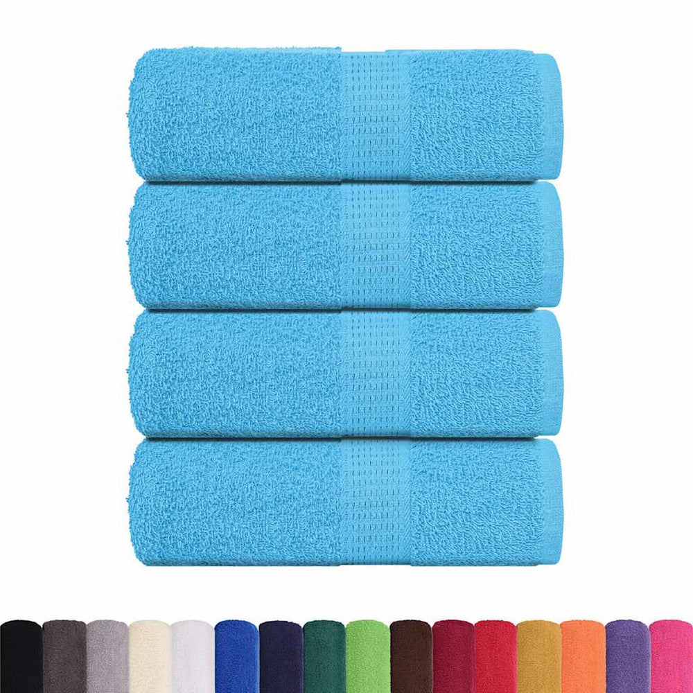 vidaXL Guest Towels FROGN 4 pcs. Turquoise 30x30 cm 360 g/m²