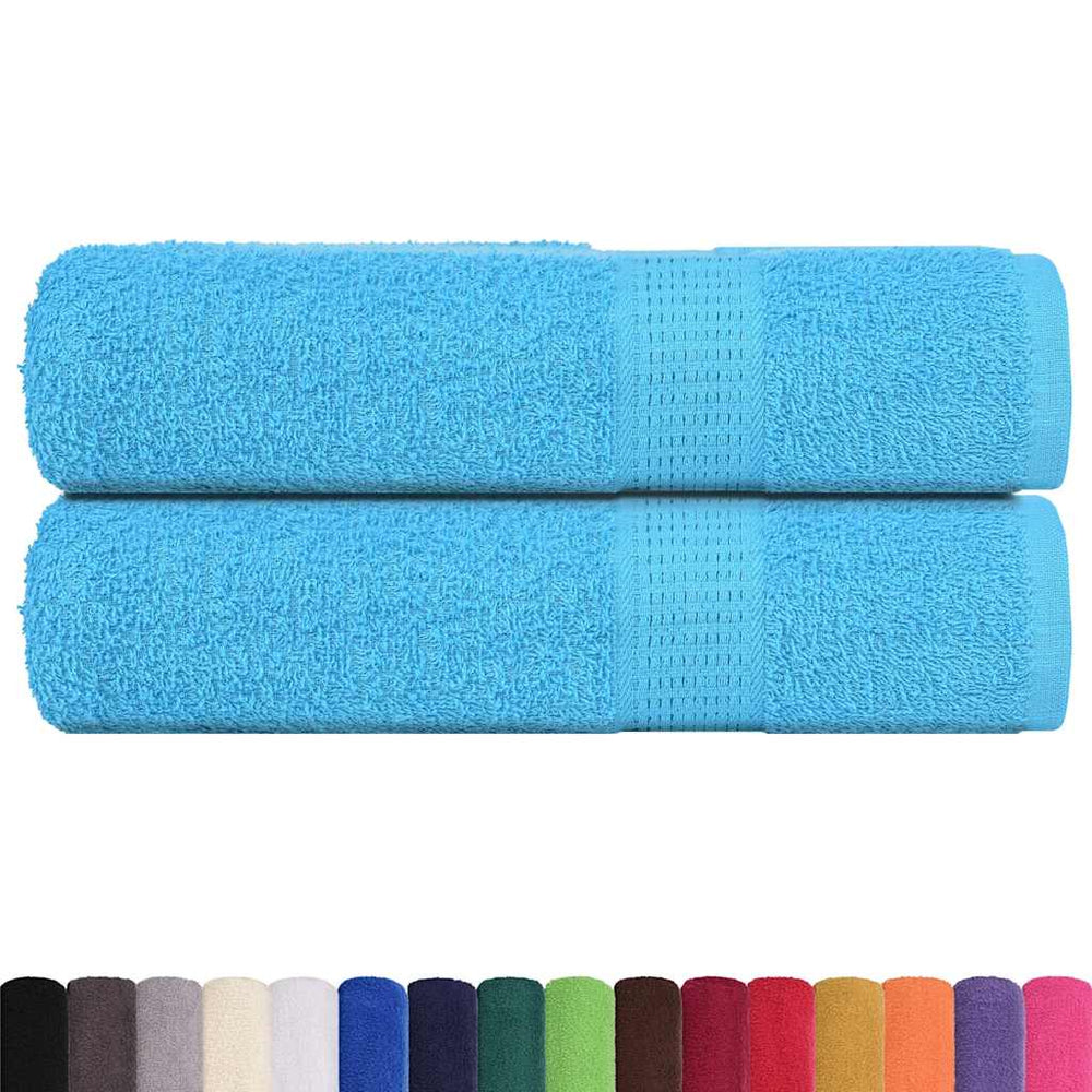 vidaXL FROGN Shower Towels 2 pcs. Turquoise 70x140 cm 360 g/m²