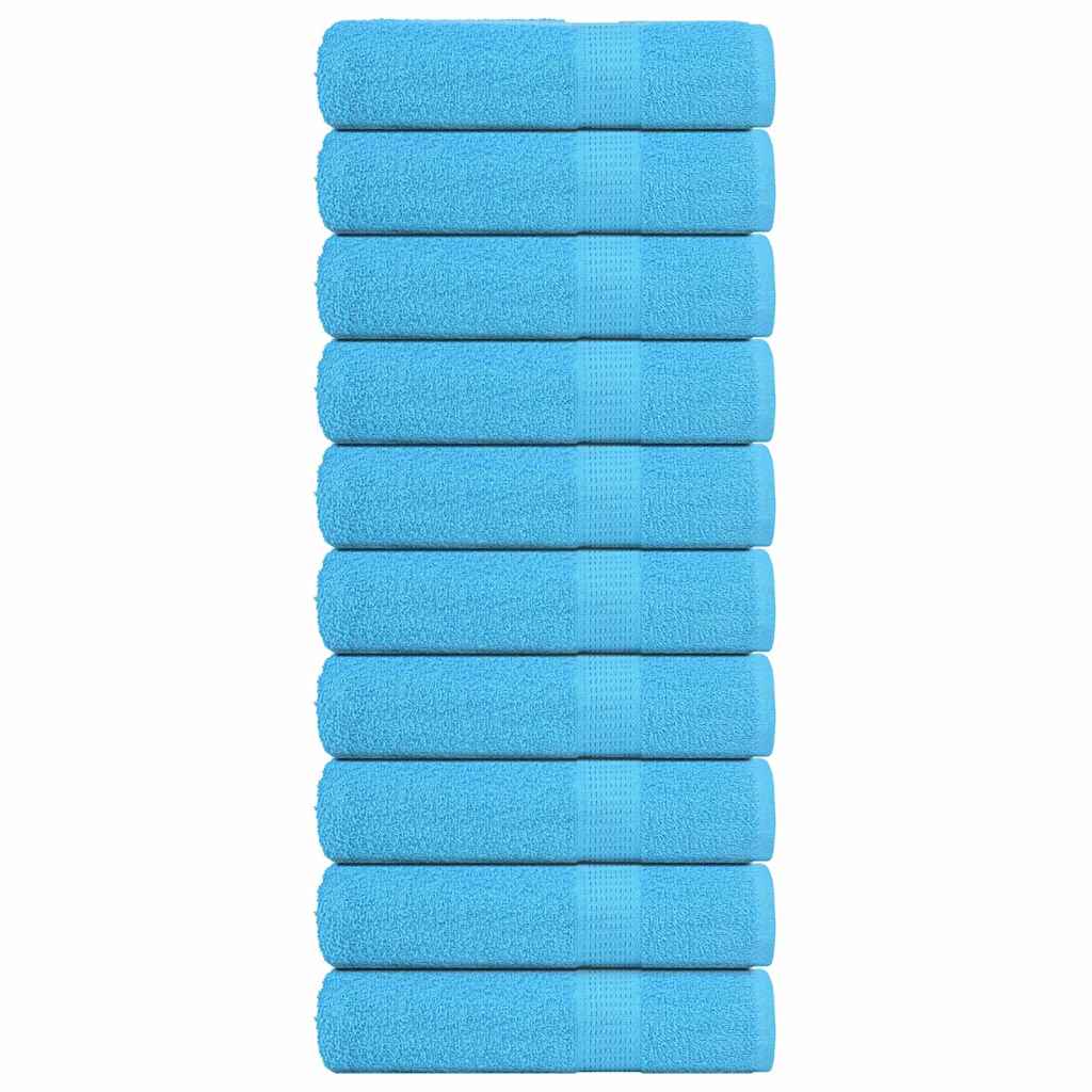 vidaXL Bath Towels FROGN 10 pcs Turquoise 100x150 cm 360 gsm