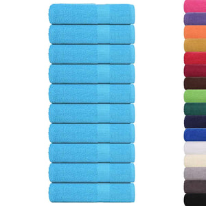 vidaXL Bath Towels FROGN 10 pcs Turquoise 100x150 cm 360 gsm