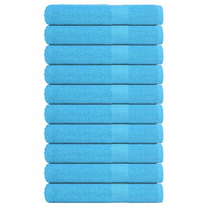 vidaXL Sauna Towels FROGN 10 pcs Turquoise 80x200 cm 360 gsm