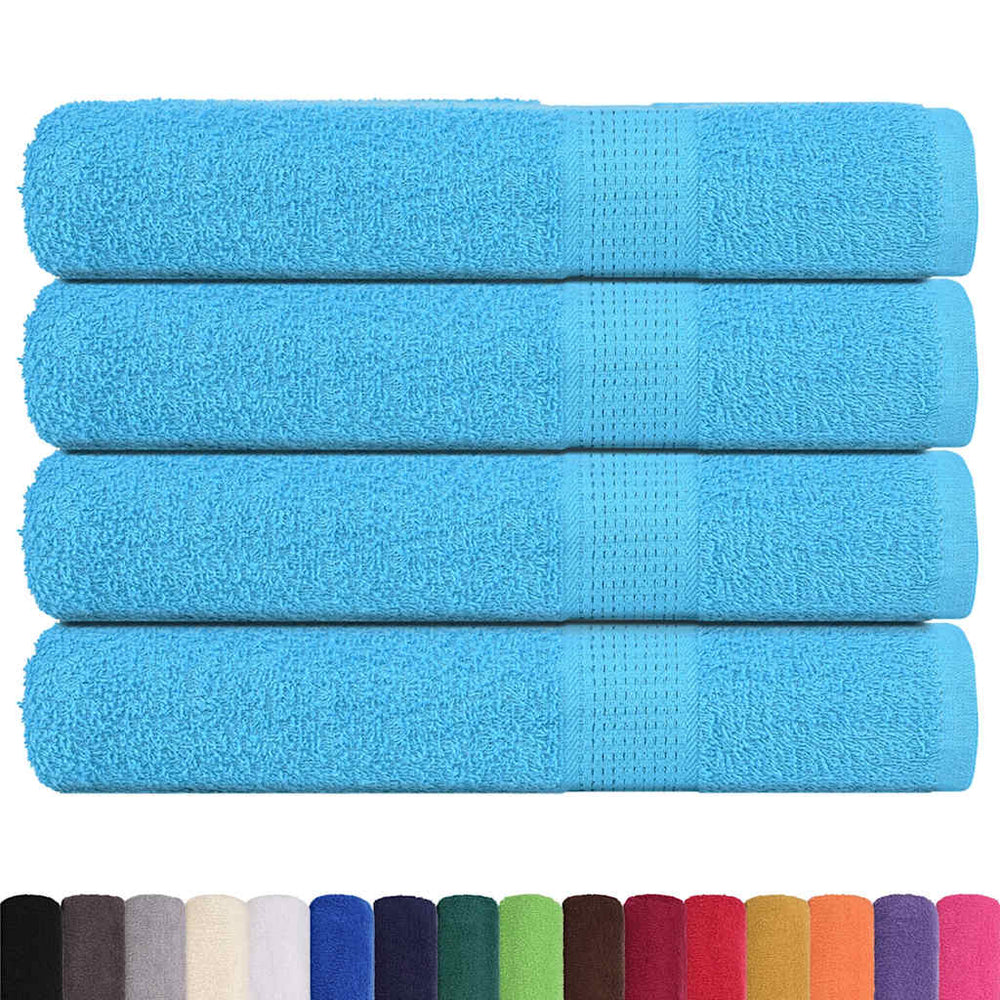 vidaXL Towels FROGN 4 pcs. Turquoise 100x200 cm 360 gsm