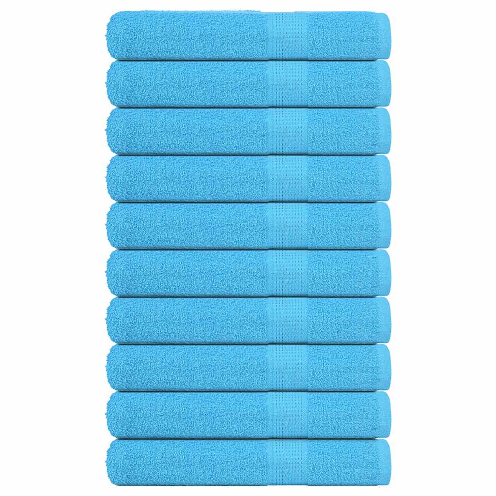 vidaXL Towels FROGN 10 pcs. Turquoise 100x200 cm 360 gsm