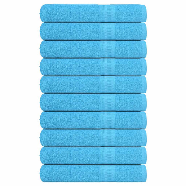 vidaXL Towels FROGN 10 pcs. Turquoise 100x200 cm 360 gsm