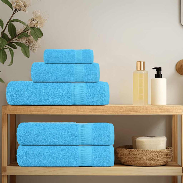 vidaXL Towels FROGN 10 pcs. Turquoise 100x200 cm 360 gsm